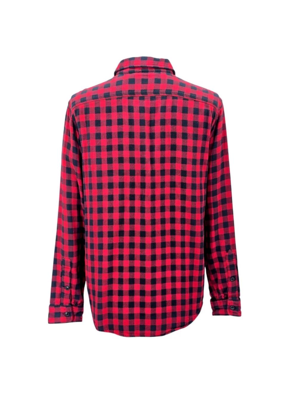 Polo Ralph Lauren Men's L Plaid Knit Flannel Overshirt Red Black Stretch $198